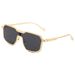 Steampunk Metal Sunglasses – European & American Style Irregular One-Piece Design For Men_viptrois.com