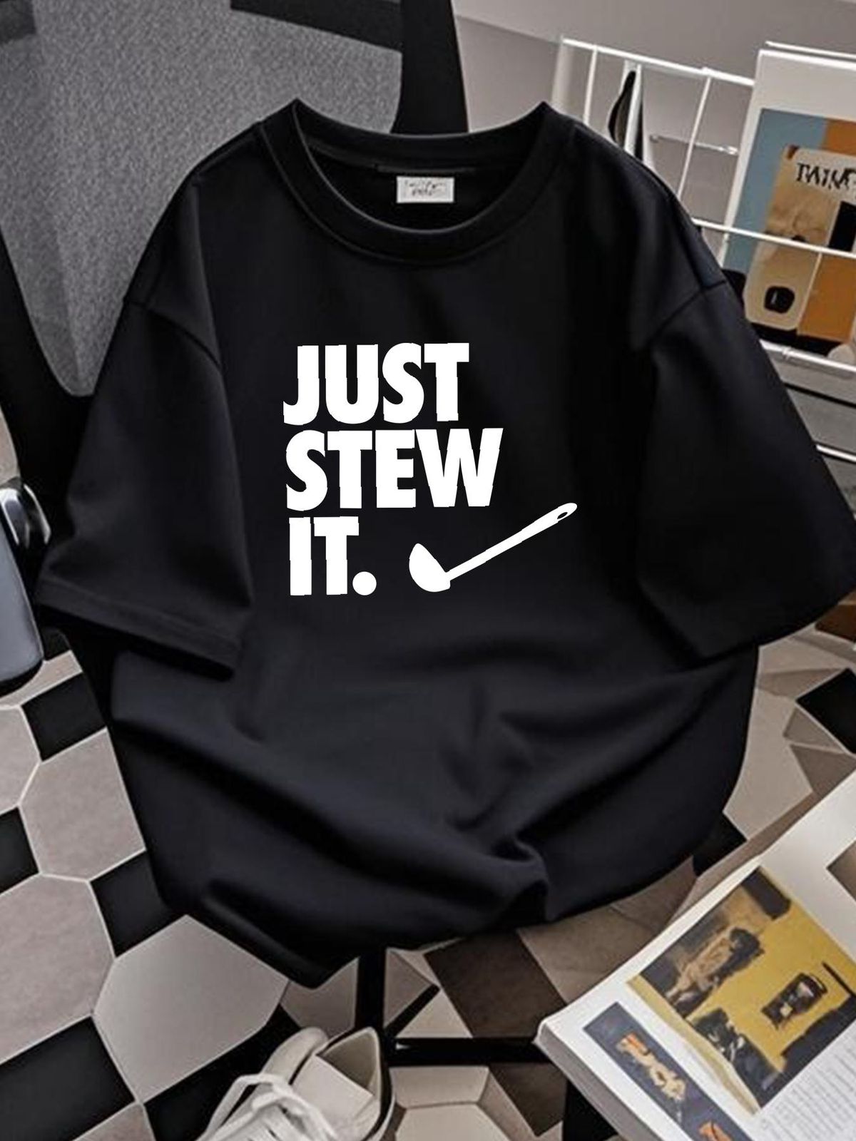 NEW Limited Just Stew It Cooking T Shirt USA S XXL Comfortable Designer Clothes Fashion Graphic Streetwear Soft Casual Stretched Homme_viptrois.com
