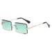 Women's Sunglasses Fashion Frameless Cut Edge Square Sunglasses For Men And Women Trendy Literary Gradient Sunglasses Street Photography Glasses S2048_viptrois.com