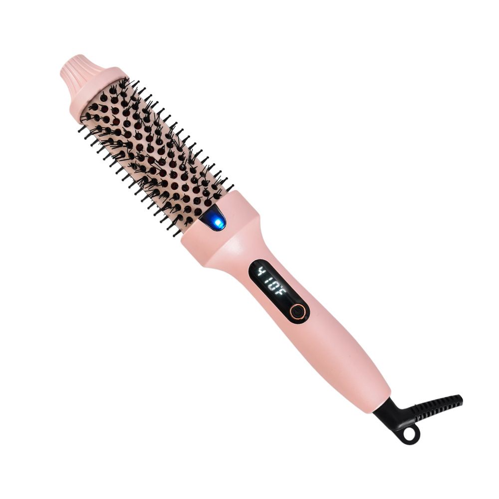 Volumizing Straightening Comb, 2 - In - 1 Hair Curler & Straightener For Inward Curls & Bangs Styling_viptrois.com