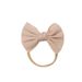 Cross-border European and American children's hair accessories baby fine hair band knitted pit stripe bow hair band baby headband wholesale_viptrois.com