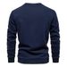 Men's Slim Fit Long Sleeve Pullover Sweatshirt – 60% Cotton Blend, Ribbed Hem & Cuffs, Casual Fall Fashion (Black/Navy/Heather Gray/Olive) S-XXL_viptrois.com