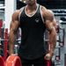 European And American Muscle Men's Clothing Deep Digging Bodybuilding Vest Men's Summer Comprehensive Training Sports Backing Undershirt Cotton_viptrois.com