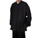 Retro Hoodie Men's Round Neck Loose Casual Trendy Brand Couple Long Sleeved T-shirt With Shirt Inside_viptrois.com