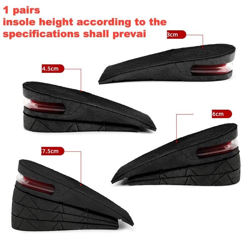Shoe Accessories Layer Detachable Height Enhancing Insoles Invisible Inner Height Enhancing Sports Shock Absorbing Height Enhancing Air Cushion_viptrois.com