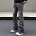 Men's Clothing Men's Straight Flared Cleanfit Pants High Street Vibe_viptrois.com