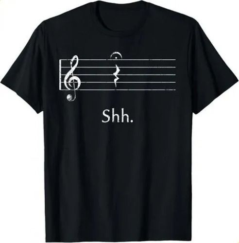 T-shirtfunny Music Shirt Shh Quarter Rest 2026 And Fermata Gift U_viptrois.com