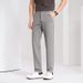 Men's Comfort Stretch Casual Pants - Year-Round Slim Fit Wrinkle-Resistant Polyamide Trousers With Soft Drape For Business & Leisure_viptrois.com