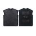 Men's Summer Washed Vintage American Style Sleeveless T-Shirt With Direct Print_viptrois.com
