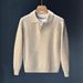Men's Classic Polo Sweater – Slim Fit Collared Knit Top For Winter & Fall (M-3XL)_viptrois.com