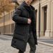 Men's Longline Down Jacket - 550FP White Goose Feather, Windproof & Anti-Bacterial ( S-3XL, 3 Colors)_viptrois.com