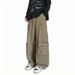 Heavyweight Utility Cargo Pants – Vintage Washed Workwear Jeans With Adjustable Drawstring (Black/Army Green/Coffee, Extended Sizes 5XL-9XL)_viptrois.com