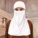 Women's Scarves Solid Color Hot Diamond Crystal Linen Face Mask Malay Middle Eastern Versatile Fashion Ladies Headscarf Hat_viptrois.com