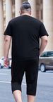 Men's Clothing Fashion summer plus size printed short-sleeved T-shirt cropped pants suit fat guy super popular extra large two-piece suit_viptrois.com
