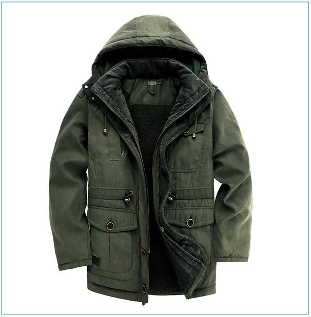 New Winter Men's Thicken Parkas Warm Jacket Cashmere Fleece Coats Military Outdoor Cotton-Padded Male Windbreaker Hooded_viptrois.com