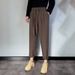 Men's Clothing Drawstring Drape Pants Summer Loose And Handsome Street Style Elastic Waist Casual Trousers_viptrois.com