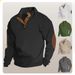Men's Stylish Long Sleeve Pullover Hoodie - Lightweight Casual Sweatshirt For Spring & Autumn - Slim Fit Crewneck Top With Classic Color Options_viptrois.com