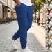 Men's Utility Cargo Pants – Heavyweight Workwear Trousers With Adjustable Drawstring & Multi-Pockets For Outdoor & Casual Wear_viptrois.com