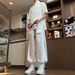 Men's Clothing High-End Tang Suit Short-Sleeved Shirt Drawstring Pants _viptrois.com