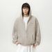 Monochrome Man- Vintage Color-Block Striped Hooded Sweatshirt For Men, Autumn And Winter Japanese Style Loose Thick Warm Hoodie Jacket_viptrois.com