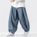 2025 New Large Size Japanese Loose Harlan Straight-leg Pants Wide-leg Casual Pants American Jeans Cross-border Foreign Trade_viptrois.com