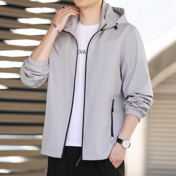 Men's Spring Casual Thin Jacket, High-End Trendy Brand Men's Clothing 2025 New Versatile Sports Jacket_viptrois.com