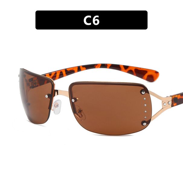 Frameless Sunglasses Y2K Hot Girl Sweet Cool Sunglasses New Square Net Celebrity Personality Diamond Sunglasses For Women_viptrois.com