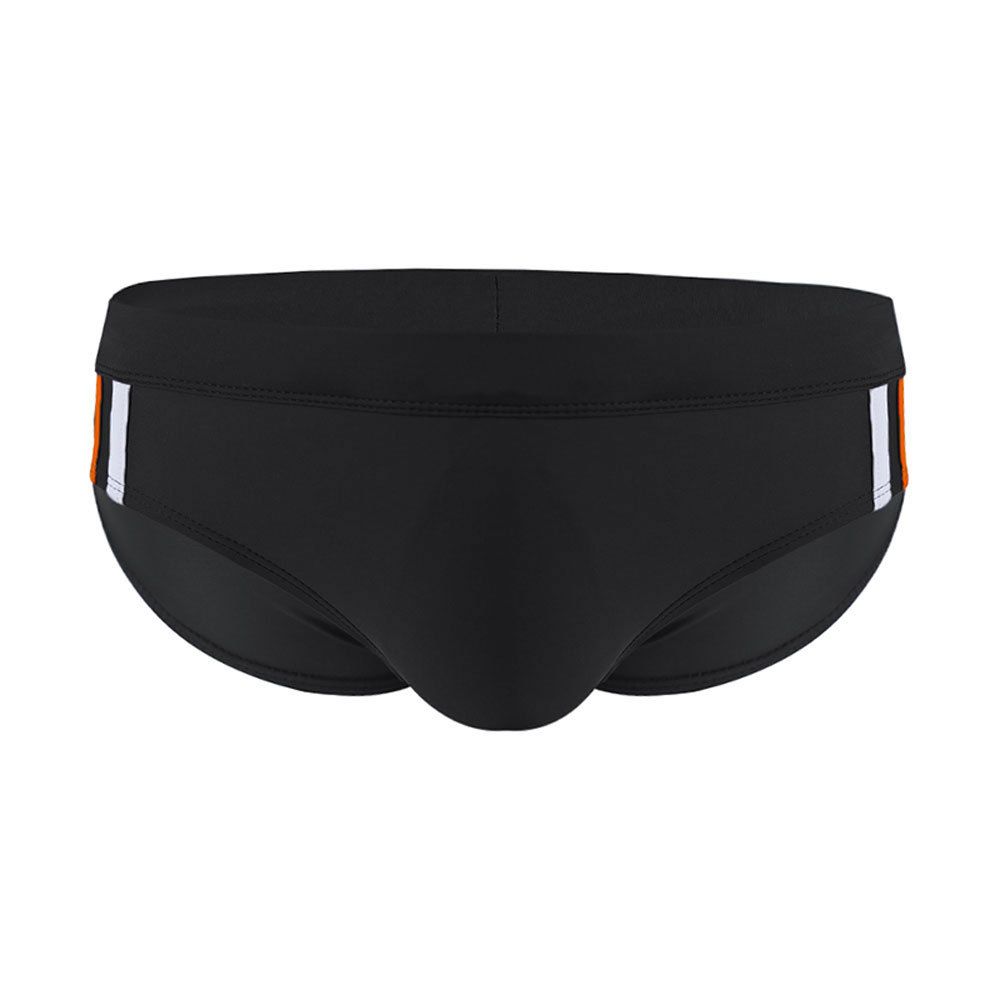 Men's Solid Color Triangle Swim Briefs - Slim Fit Nylon Swimming Trunks For Beach, Surf & Pool Featherlight Comfort_viptrois.com