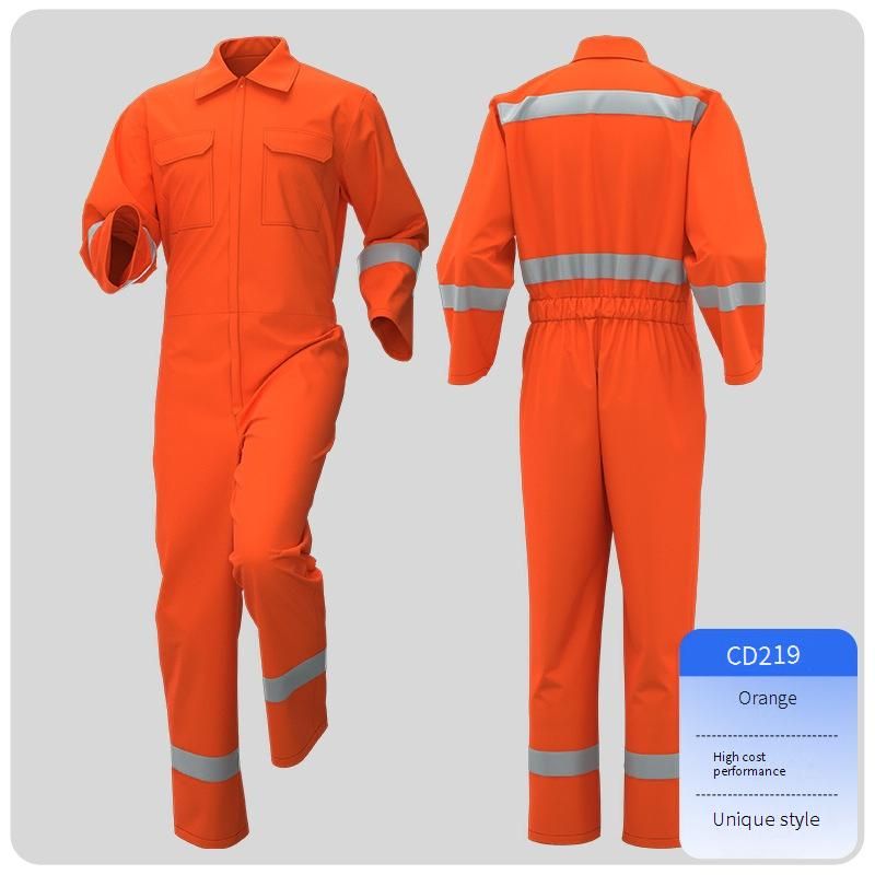 Men's Clothing One Piece Work Clothes Suit Reflective Wear Resistant And Dirt Resistant Mechanic Welder Shipyard Seaport Labor Protection Clothing_viptrois.com