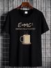 E MC2 Funny Science Coffee Energy Milk T Shirt Streetwear Graphic Soft Versatile Slightly Unisex Designer Clothes Stylish Top For Everyday Wear_viptrois.com
