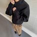 Men's & Women's Lightweight Half-Zip Pullover Sweatshirt With Stand Collar, Casual & Commuter Wear, Breathable Cotton Blend, Relaxed Fit, Spring_viptrois.com