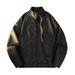 2025 New Men's Leather Jacket Stand Collar Loose Casual American Style Top Women's Couple Versatile Coat Trendy Brand_viptrois.com