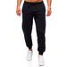 Spring And Autumn New Men's Solid Color Casual Sports Running Pants With Drawstring Elastic Waist Leggings_viptrois.com