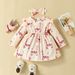 Babies' clothes 0-2 years old baby giraffe print dress flying sleeves long-sleeved casual skirt bow headband_viptrois.com