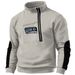 Men's Clothing Men's V Neck Buttoned Sweatshirt Fleece Warm Tactical Sweatshirt Pullover Training Men's Long Sleeved_viptrois.com