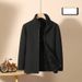 Men's Clothing Men's Stand Up Collar Plus Velvet Fashionable Warm Two Way Wear Polar Fleece Jacket New Launch_viptrois.com