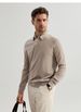 Men’s Polo Neck Wool-Blend Sweater – Classic Old Money Style, Breathable & Stretchable (M-4XL, Business Casual, Ribbed Hem)_viptrois.com