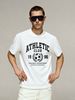 Relaxed Fit Athletic Club 1996 Cotton T-Shirt Men's Everyday Casual Streetwear Tee_viptrois.com