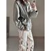 Men's Clothing Corduroy Retro Pu Leather Lapel Jacket For Men And Women Street Vintage Loose Casual Contrast Color Couple Jacket_viptrois.com