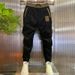 Men's Slim Fit Corduroy Casual Pants Fleece Lined Long Trousers Trendy Versatile Autumn Winter Style All Match Harem Pants_viptrois.com