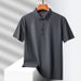 business Nylon Ice Silk High-end Shirt, Short-sleeve Men's Polo Shirt_viptrois.com