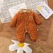 Baby clothing plus cashmere onesie boy baby clip cotton warm cotton-padded cartoon fashion clothes out_viptrois.com