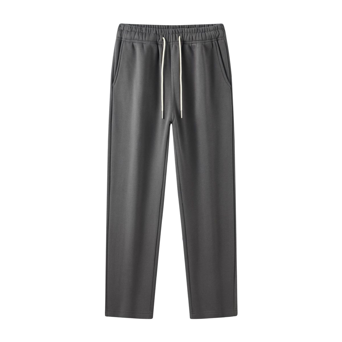 Men's Clothing Fleece-Lined Ceramic Brushed Straight-Leg Sweatpants - Soft, Warm & Stylish Casual Joggers With Drawstring (Black, Navy, Grey, Caramel)_viptrois.com