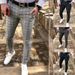 Fashionable And Trendy Spring/summer Casual For Men's Small Foot Checkered Pants_viptrois.com