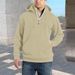 Men's Oversized Hooded Sweatshirt – Thickened Winter Pullover With Custom Print Option (Black/Navy/Red, M-XXXL)_viptrois.com