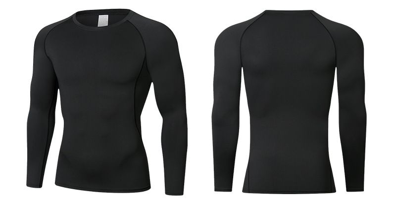 Men's Clothing Long Sleeved Sports Tights Outdoor Basketball Fitness Cycling Sweat Absorbent Breathable Long Sleeved Tights Men_viptrois.com