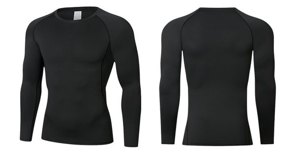 Men's Clothing Long Sleeved Sports Tights Outdoor Basketball Fitness Cycling Sweat Absorbent Breathable Long Sleeved Tights Men_viptrois.com