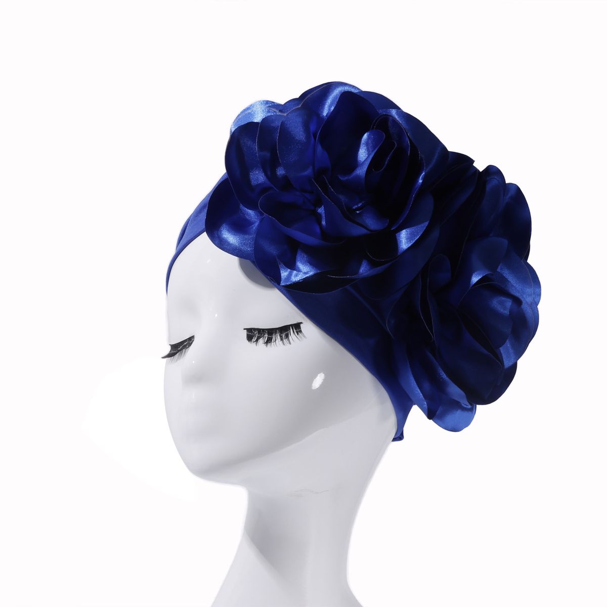 African Style Oversized Turban Hat – Ethnic Flower Headwrap For Weddings & Special Occasions_viptrois.com