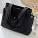 Women's Bags Canvas Bag Women Large Capacity Simple Versatile Handbag Tote Bag Shopping Bag Shoulder Bag_viptrois.com