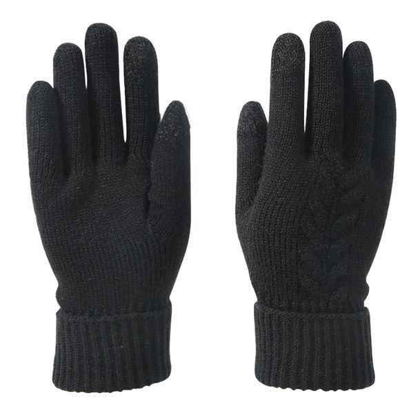 Gloves Men's and women's winter winter jacquard warm touch screen gloves_viptrois.com